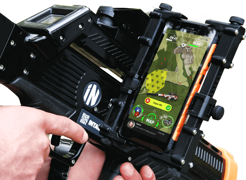 New generation Intager game on smartphone with phone holder
